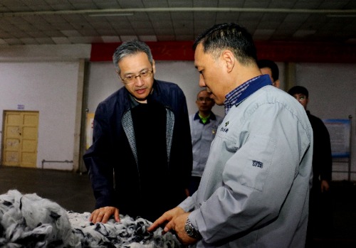 常山集團黨委副書記、副董事長、總經(jīng)理 楊瑞剛到恒新公司調(diào)研